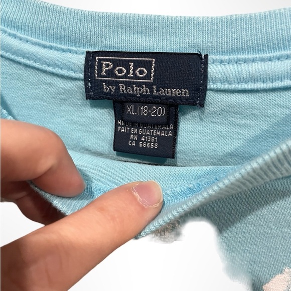 Polo by Ralph Lauren Light Blue T-Shirt‎ Boys Youth Size XL - Picture 3 of 3
